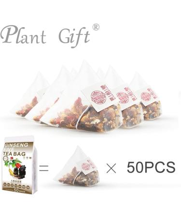 Ginseng Five Tea Bag 250g/8.81oz (5g*50bags) Goji Mulberry Polygonatum Maka Powder Ginseng Caffeine-Free Flavored Delicious Beverage Herbal Tea Combination of Floral Tea - Buy Online on GoSupps.com