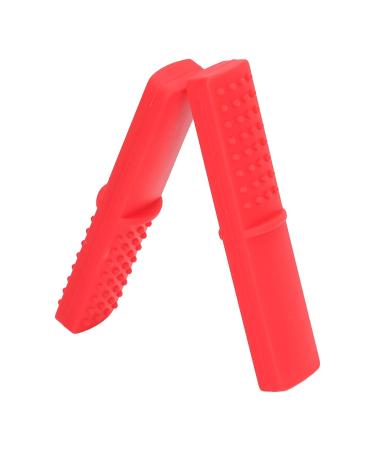 Red Baby Teething Toy - Bite Resistant Dishwasher Safe BPA Free Perfect Chew Ring for Teething Relief & Autism Gum Massage - Buy Online on GoSupps.com