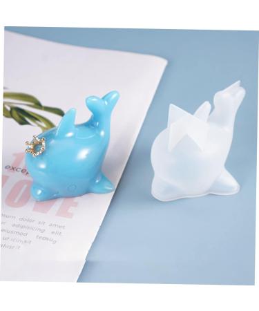 STOBOK 1pc Dolphin Mold 3D Animal Silicone Molds Dolphin Ornament Hand Mold Animal Cake Baking Moulds Ice Cream Mold Decor Epoxy Dolphin Shape Mold Clay White Silica Gel Desktop - Buy Online on GoSupps.com