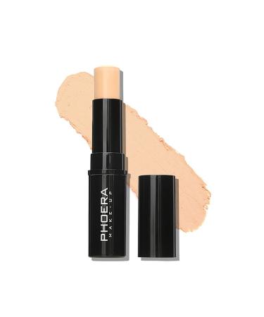 PHOERA Concealer Stick Highlighter Pen Contour Stick Concealer Full Coverage Waterproof Concealer Creamy Stick Contour Makeup for Eyes and Dark Circles (201 Porcelain) 1 Count (Pack of 1) 201 Porcelain