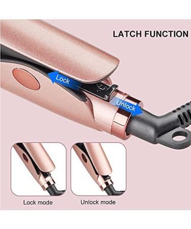 Two-in-One Cylindrical Hair Straightener & Curling Iron - Multi-Function Styling Tool in Gold & White | Lightweight Compact Design for Effortless Hair Styling - Buy Online on GoSupps.com