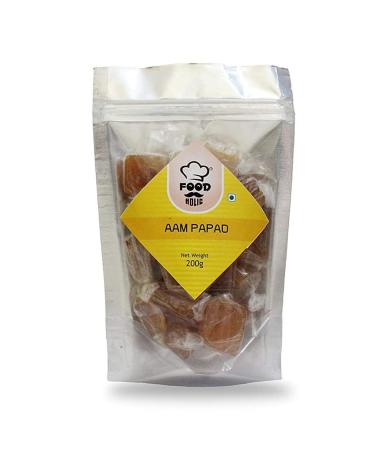 Foodholic Aam papad Premium Khatta Mitha Aam Papad Slice Bar (200 Gm)_Packing May Vary