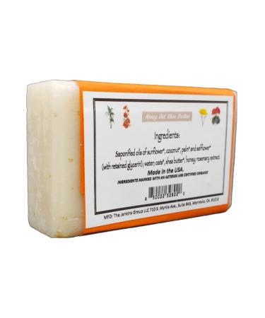 California Gold Artisan Honey Oat Shea Butter Soap | Natural & Organic | Coconut & Sunflower Oils | International Shipping | 8 oz. Total - Buy Online on GoSupps.com