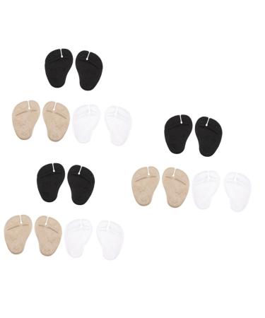NOLITOY 9 Pairs Forefoot Pad Pinch Stickers Girl Slippers Anti Pad Gel Forefoot Cushions Girls Heeled Sandals Flip-Flops Forefoot Pads Anti-Slip Forefoot Pads Girl Foot Pads Pattern Insole