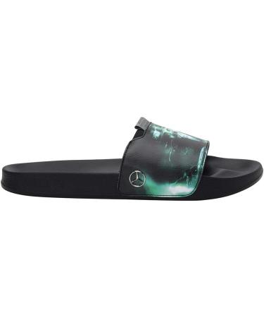 PUMA Unisex Mapf1 Graphic Leadcat FTR Slide Sandals - 42 EU Puma Black/Spectra Green | International Shipping Available - Buy Online on GoSupps.com