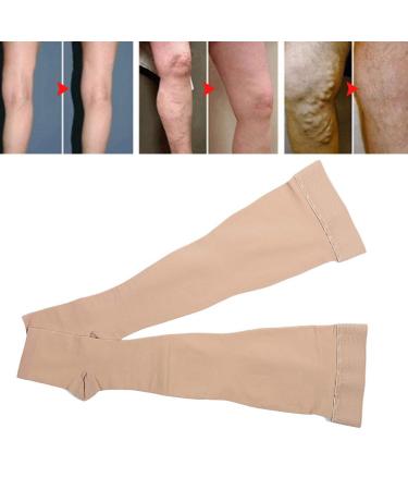 Buy Compression Stockings for Varicose Veins - Open Toe Calf Support Socks for Men & Women - Thrombosis & Weight Loss Solution - Buy Online on GoSupps.com