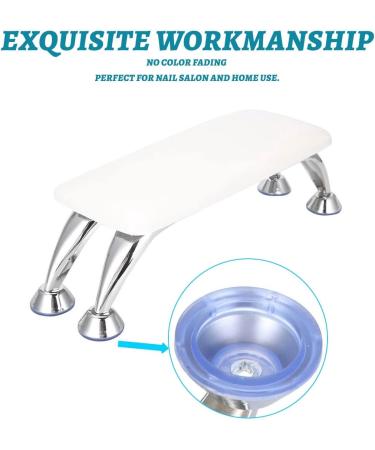 ciyeu Hand Rest Pillow Leather Nail Hand Cushion Manicure Pillow for Salon Home Use Nail Art Hand Cushion White - Buy Online on GoSupps.com