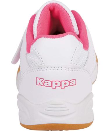Kappa Unisex Kids Kickoff Sneaker 32 EU - White & Pink | Stylish & Comfortable Footwear for Children - Buy Online on GoSupps.com