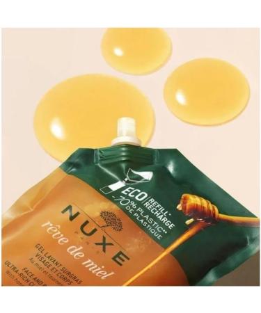 Nuxe R ve de Miel Face and Body Ultra Rich Cleansing Gel Eco Refill 400ml - Buy Online on GoSupps.com