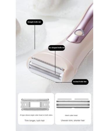 BTuregsau 2in1 Electric Bikini Trimmer for Women Electric Shaver Wet/Dry Shaver for Hair Removal From Pubic Area Face Legs Blue - Buy Online on GoSupps.com