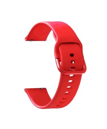 LOTOAK Quick Release Watch Strap Compatible With Men Women Silicone Watch Band With Color Stainless Buckle -18mm 20mm 22mm Medium Rosso