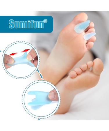 Sumifun 16-Pack Gel Toe Separator Bunion Corrector & Relief - Blue Toe Spacers for Overlapping Toes - Medium & Large Sizes - Buy Online on GoSupps.com
