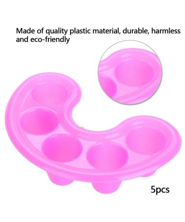 Portable Five-Finger Nail Gel Removal Bowl Set - 5 Soft Plastic Hand Sink Bowls for Manicure & Beauty Salons - Buy Online on GoSupps.com