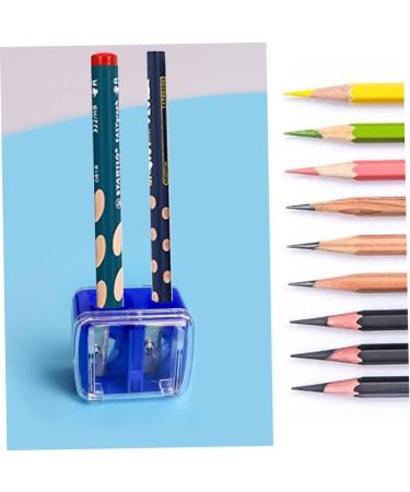 4-Piece Makeup Sharpener Two Holes Eyeliner Sharpener with Cover Coloured Eye Cosmetic Sharpener for Eyeliner Lip Liner Pens - Buy Online on GoSupps.com
