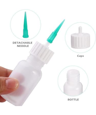 Balana 6 Pcs 30ml Glue Applicator Bottles - Plastic Dropper Bottles for Crafts and Oil - White - Buy Online on GoSupps.com