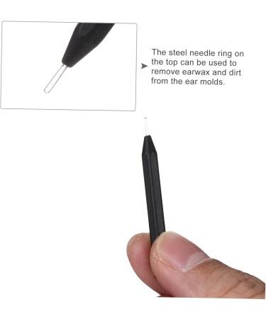 BCOATH 4pcs Steel Needle Rod Earmold Cleaning Tool for Hearing Aids Earwax Removal - Buy Online on GoSupps.com