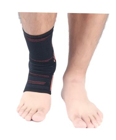 Mobestech 1pc Silicone Ankle Brace Ankle Support Brace for Sprained Ankle 24x12cm Black