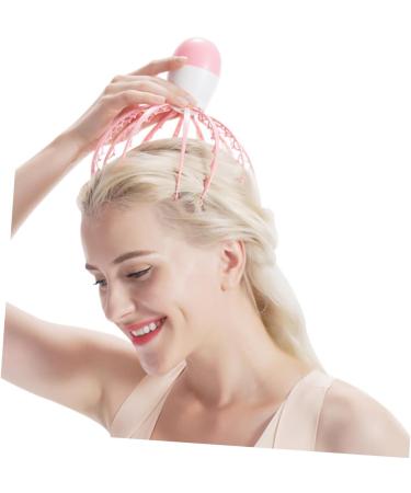 Buy Sewoart Head Massage Device - Scalp Shampoo Brush with Tingling Hair Stimulation | Pink Baby Octopus Design - Buy Online on GoSupps.com