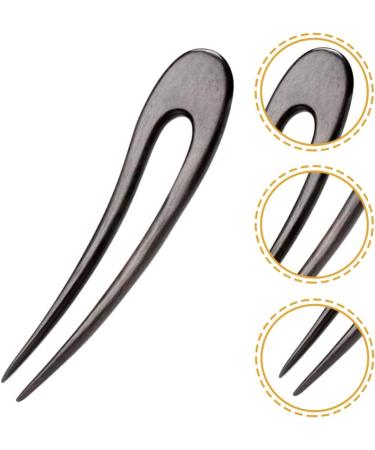 FRCOLOR U-shaped Hairpin Girls Hair Accessories Bridal Hair Accessories Hair Fork 4 Prong Hair Accessories for Girls U Shaped Hair Clips for Girls Bun Hair Holder Bride French Hair up Wood - Buy Online on GoSupps.com