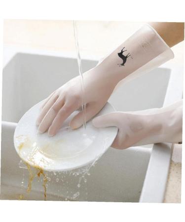 1pair Dish Washing Gloves Household Washing Up Gloves Rubber Gloves for Kitchen Washing Clothes Cleaning Tools - Buy Online on GoSupps.com