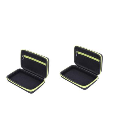 Angoily 2 Series-Box Razor Storage Pocket For Razor Men Razen Shaving Razor Shooter Shooter Travel Carrier For Razor Razor Razor Zip Collection 1PCSX2PCs Gr nx2Stk