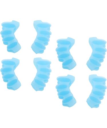 Shipenophy Toe Separators 8 Pack - Comfortable Silicone Toe Correctors for Men & Women - Easy to Use Blue Spacers - Buy Online on GoSupps.com