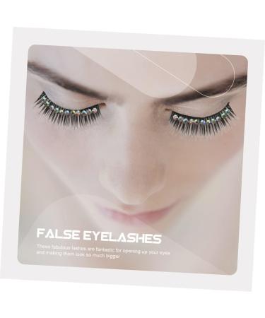 Beavorty 40 Pairs diamond false eyelashes manga lashes fake eyelashes natural lash extensions gems eyelash colored rhinestones natural fake eyelash chemical fiber hard stem make up striking - Buy Online on GoSupps.com