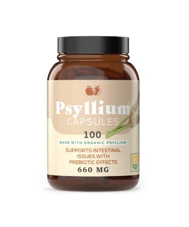 Pure Natural Whole Psyllium Husk Powder Capsules - 660mg Capsules 100 Pure Unflavored Fiber & Colon Cleanse Pills - Buy Online on GoSupps.com