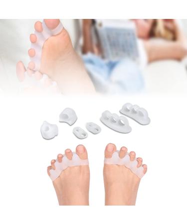 Corrector Gel Toe Stretcher 2 Pairs Hammer Toe Straightener Spacers and Bunion Corrector Toes Separator for Bunion Pain Relief Hallux Valgus Crooked Toes and Overlap