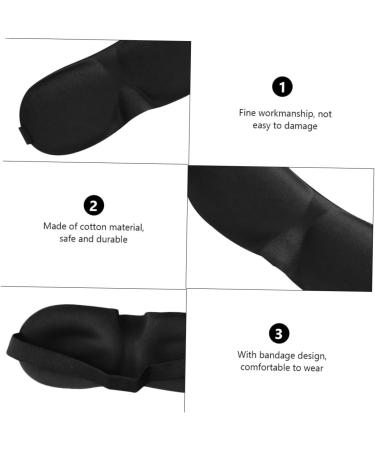 Healifty 5pcs 3D Stereo Goggles Eye Masks - Comfortable Blinder for Sleeping - Soft Cotton Eye Pillow for Block-Out Light - Buy Online on GoSupps.com