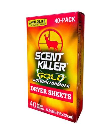 Wildlife Scent Killer Gold Dryer Sheets