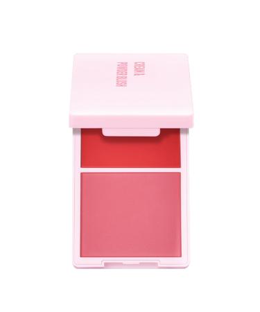 2-in-1 cream and powder blush to create dimensional, on-trend cheek makeup