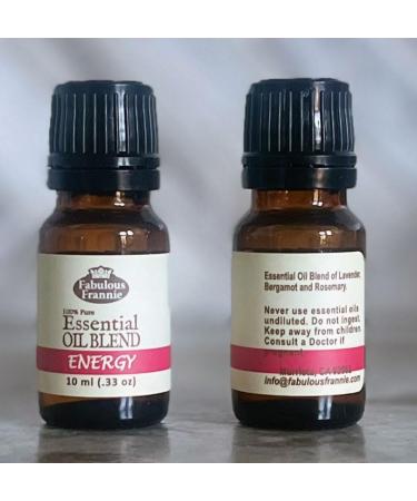 Fabulous Frannie Energy Essential Oil Blend - Bergamot & Rosemary 10ml | Pure Aromatherapy for Boosted Vitality - Buy Online on GoSupps.com