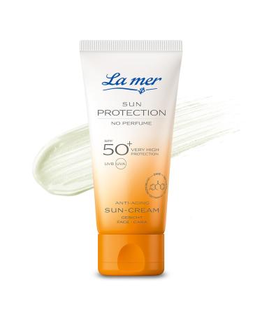 La Mer La mer Sun Cream SPF 50+ Anti-Ageing Sun Lotion for Face 50ml Light Weight Fast Absorbing Non-Greasy Vitamin E & Sea High School Extract