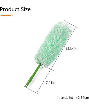 FCSHFC Extendable Feather Duster Anti-Static Bendable Dusters for Cleaning Washable Reusable Feather Duster for Car Computer Air Condition Furniture(Green) - Buy Online on GoSupps.com