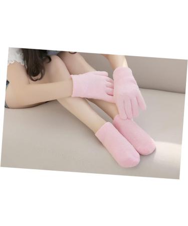  Healeved Healeved 1 Pair Gel Foot Cover Moisturizer Feet Skin Hydrating Heel Socks Care Moisturizing Socks for Women Gel Hydrating Socks Pink - Buy Online on GoSupps.com