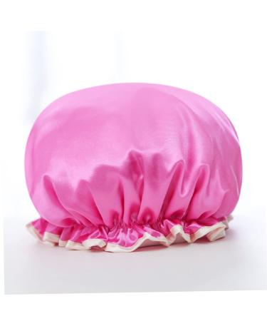 FRCOLOR Hair Bonnet 3pcs Women's Shower Cap Set | Double Layer Bath Visor for Curly Hair | Waterproof & Elastic Bathing Caps - Buy Online on GoSupps.com