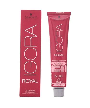 Schwarzkopf Igora Royal Premium hair color 5-00 light brown nature extra 1-pack (1 x 60 ml) 5-00 light brown nature extra 60 ml (1 Pack) - Buy Online on GoSupps.com
