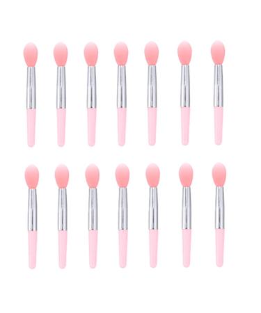 Beavorty 1 Set lip gloss brush lip applicator wands Cosmetic Lipstick Brush silicone lip applicator Makeup Lip Brush makeup applicators Lip Mask Brush Miss Silica gel nose lip augmentation 5X1X0.5CM Pink