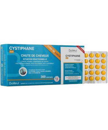Bailleul Cystiphane Fort Hair & Nail Supplement Strength & Vitality Hair Resistance Reactive Hair Loss Cystine Vitamin B6 120 Tablets - Pack Of 3 - Buy Online on GoSupps.com