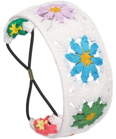 Limtula Sweet Girls Colorful Crochet Headband Camping Sunproof Camping Headwrap with Stretchy Hair Rope Teens Lovely Kerchief Cailing - Buy Online on GoSupps.com