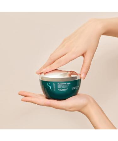 Alfaparf Milano Semi Di Lino Reconstruction Reparative Mask 6.88 Ounce - Sulfate Free - Color Safe - Paraben & Paraffin Free - Salon Quality - Buy Online on GoSupps.com