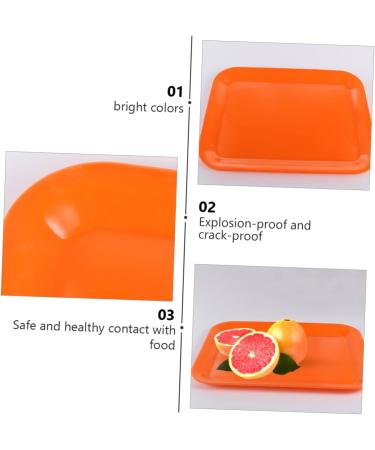 Zerodeko 1pc Tray Cupcake Stand Decor Christmas Platter Cake Plate Fruit Dish Fruit Plate Buffet Paper Cup 38.5X28.5X2CM Orange - Buy Online on GoSupps.com