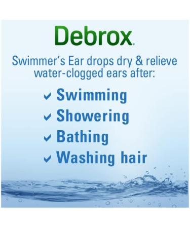 Debrox Swimmer's Ear Drying Drops for Adults & Kids 1 Fl oz. - Pack of 6 - Buy Online on GoSupps.com