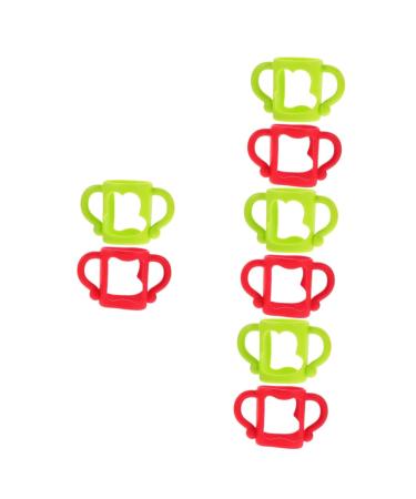 Toyvian 8 Pcs Bottle Handle Bottle Handle Bottle Handles Handle Milk Bottle Accessories Milk Bottle Handles Newborn Grip Soft 13.00X7.00X6.50CMx4pcs Assorted Colorx4pcs