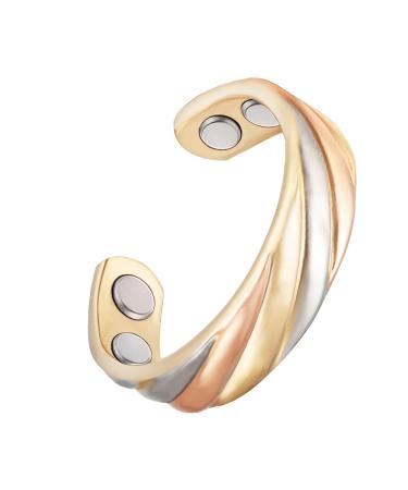 Magnetic Therapy Ring for Men and Women 3500 Gauss Magnet Can Relieve Arthritis Pain and Migraines Style F