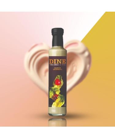 Dine Dressing Sauce Bottle Pick N Mix - Choose From 10 Flavours | Raspberry Mango & Lime-Coulis Caesar Roast Garlic & Balsamic Vinegar Wasabi Honey & Mustard - Pack of 4 - Buy Online on GoSupps.com