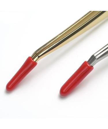 100 Red Plastic Eyelash Tweezers Tips Covers - Grafting Eyelashes Protectors - Buy Online on GoSupps.com