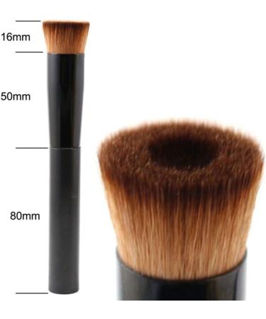 heaven2017 Flat Top Foundation Brush Face Cosmetic Makeup Soft Fine Synthetic Dense Bristles Brush Multi - Buy Online on GoSupps.com