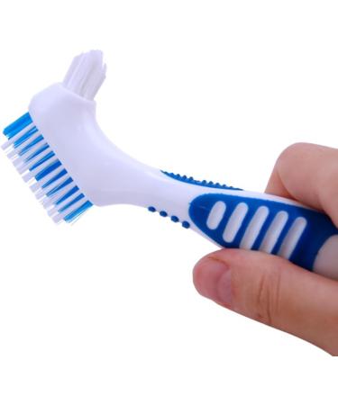 Buy Dark Blue Dental Prostheses Container Set Sieve Cleaning Brush & Storage for Braces & False Teeth | International Shipping - Buy Online on GoSupps.com